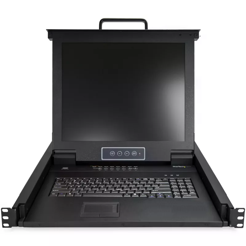 StarTech.com consola KVM de 16 portas para rack com cabos de 1,8 m – switch KVM integrado com monitor LCD de 17 polegadas – gaveta KVM LCD 1U completa – KVM OSD – fiável, 50.000 horas de MTBF – suporte USB e VGA