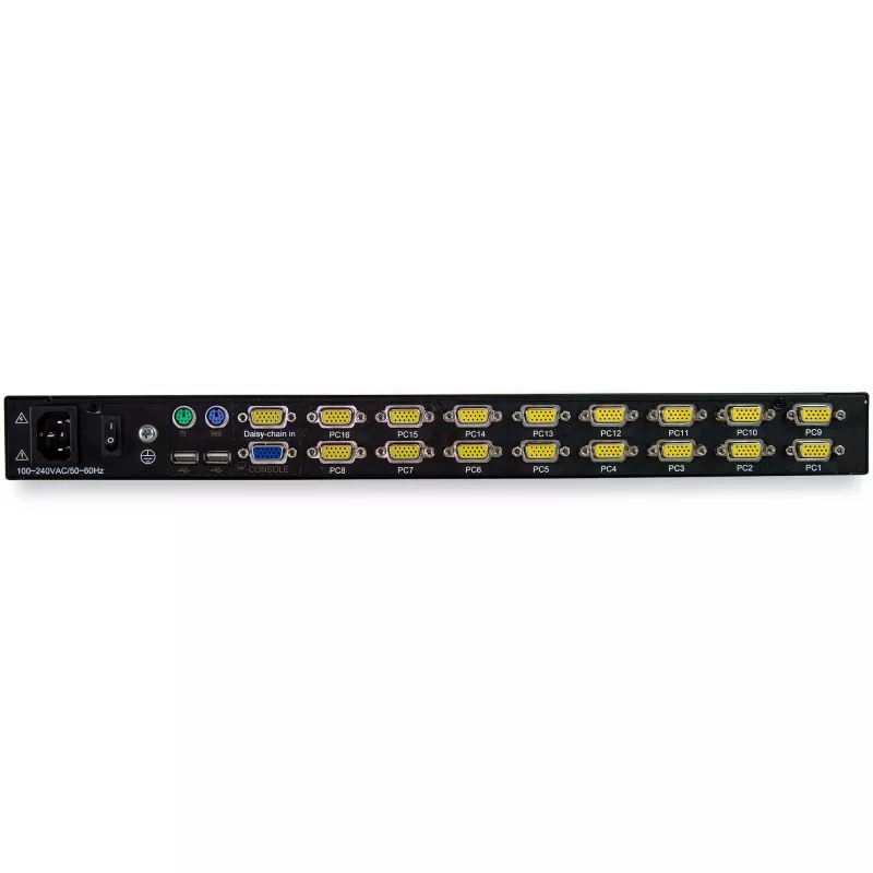 StarTech.com consola KVM de 16 portas para rack com cabos de 1,8 m – switch KVM integrado com monitor LCD de 17 polegadas – gaveta KVM LCD 1U completa – KVM OSD – fiável, 50.000 horas de MTBF – suporte USB e VGA