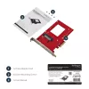 StarTech.com PEX4SFF8639 adaptador de U.2 para PCIe para SSD U.2 NVMe de 2,5 polegadas, SFF-8639, x4 PCIe 3.0