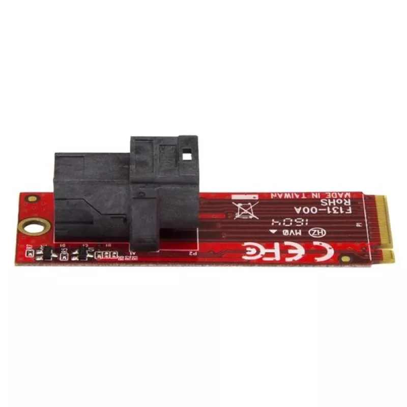 StarTech.com Placa adaptadora host U.2 (SFF-8643) para M.2 PCI Express 3.0 x4 para SSD U.2 NVMe de 2,5”