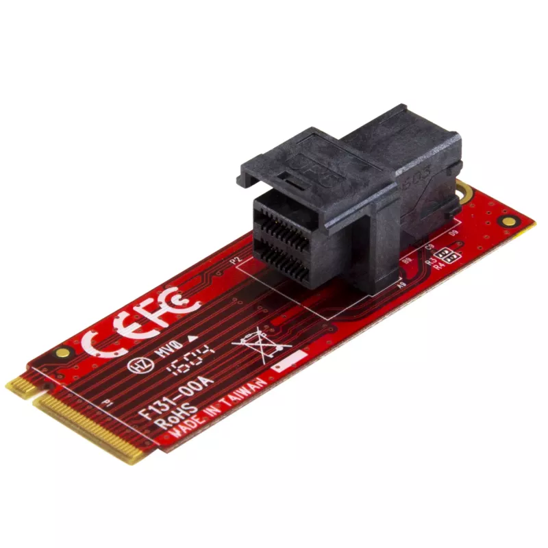 StarTech.com Placa adaptadora host U.2 (SFF-8643) para M.2 PCI Express 3.0 x4 para SSD U.2 NVMe de 2,5”