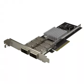 StarTech.com Placa de rede QSFP+ de porta dupla 40G – Adaptador Converged Intel XL710 Open QSFP+ – NIC de servidor PCIe 40 Gigabit Ethernet – Placa LAN de fibra 40GbE – Dell PowerEdge HPE ProLiant
