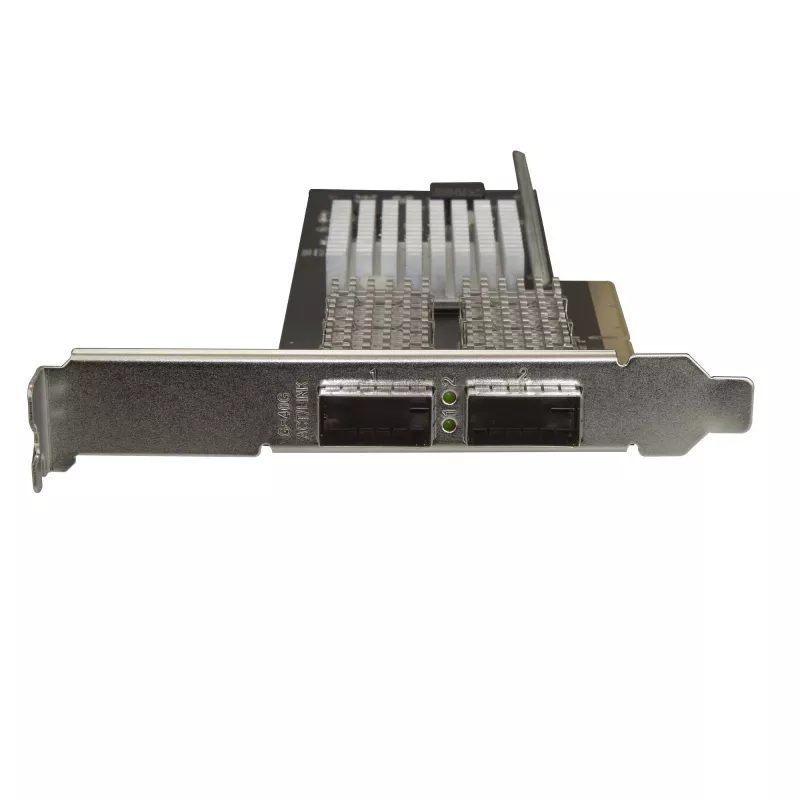 StarTech.com Placa de rede QSFP+ de porta dupla 40G – Adaptador Converged Intel XL710 Open QSFP+ – NIC de servidor PCIe 40 Gigabit Ethernet – Placa LAN de fibra 40GbE – Dell PowerEdge HPE ProLiant
