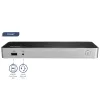 StarTech.com Dock USB-C – HDMI e DisplayPort para monitor duplo 4K 30 Hz – Docking station para portátil USB Type-C 60 W Power Delivery, SD, hub USB-A 3.0 de 4 portas, GbE, Áudio – Compatível com Thunderbolt 3
