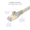 StarTech.com Cabo Ethernet CAT6a de 3m – 10 Gigabit blindado, snagless RJ45 100W PoE Patch – Cabo de rede 10GbE STP com alívio de tensão – Cinzento, testado individualmente/cablagem certificada UL/TIA