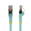 StarTech.com Cabo Ethernet CAT6a de 2 m – 10 Gigabit blindado, snagless, RJ45, 100 W PoE Patch – Cabo de rede 10GbE STP com alívio de tensão – Aqua, testado individualmente/cablagem certificada UL/TIA