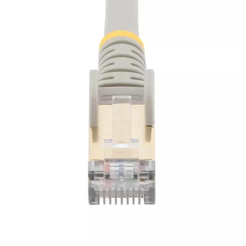 StarTech.com Cabo Ethernet CAT6a de 2m – 10 Gigabit blindado snagless RJ45 100W PoE Patch – Cabo de rede 10GbE STP com alívio de tensão – Cinzento testado individualmente/cablagem certificada UL/TIA