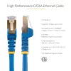 StarTech.com Cabo Ethernet CAT6a de 2m – 10 Gigabit blindado snagless RJ45 100W PoE Patch – Cabo de rede 10GbE STP com alívio de tensão – Azul testado individualmente/cablagem certificada UL/TIA