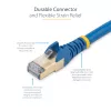 StarTech.com Cabo Ethernet CAT6a de 2m – 10 Gigabit blindado snagless RJ45 100W PoE Patch – Cabo de rede 10GbE STP com alívio de tensão – Azul testado individualmente/cablagem certificada UL/TIA