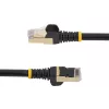 StarTech.com Cabo Ethernet CAT6a de 0,50 m – 10 Gigabit blindado, snagless RJ45 100W PoE Patch – Cabo de rede 10GbE STP com alívio de tensão – Preto testado individualmente/cablagem certificada UL/TIA