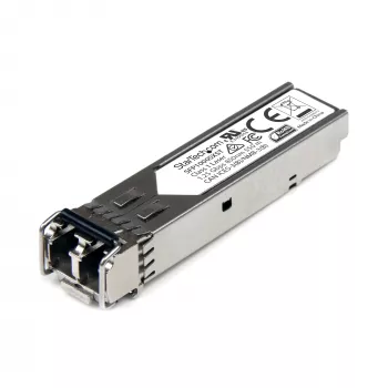 StarTech.com Módulo transceptor SFP compatível com MSA - 1000BASE-SX~Módulo SFP não codificado MSA - 1000BASE-SX - Transceptor de fibra multimodo (MMF) 1GbE - SFP Gigabit Ethernet 1GE - LC 550m - 850nm - DDM
