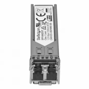 StarTech.com Transceptor SFP compatível com MSA - 1000BASE-ZX~Módulo SFP não codificado MSA - 1000BASE-ZX - Transceptor de fibra monomodo 1GbE - SFP Gigabit Ethernet 1GE - LC 70km - 1550nm - DDM