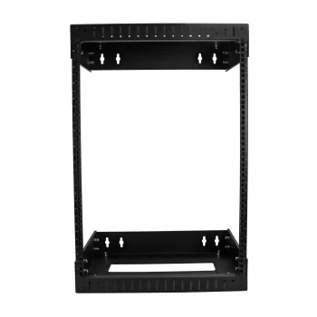 StarTech.com Armário de rede de parede 15U 19 polegadas – Profundidade ajustável 12–20 polegadas Armário de sala de servidores open-frame de 2 postes para AV/dados/IT/comunicações/informática/dispositivos de comutação com porcas gaiola e parafusos