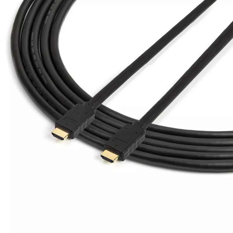 StarTech.com Cabo HDMI 2.0 Premium certificado de 4,6 m (15 pés) com Ethernet – Cabo HDMI High Speed Ultra HD 4K 60Hz HDR10 – Cabo HDMI longo (macho/macho) – Para monitores UHD, televisores, ecrãs