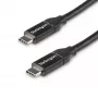 StarTech.com Cabo USB-C para USB-C com 5A PD - M/M - 0,5 m - USB 2.0 - Certificado USB-IF