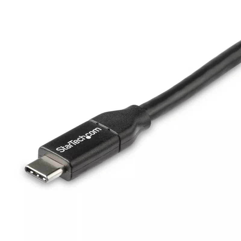 StarTech.com Cabo USB-C para USB-C com 5A PD - M/M - 0,5 m - USB 2.0 - Certificado USB-IF