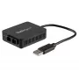 StarTech.com Conversor USB para fibra – 100 Mbit/s – Adaptador de rede USB 2.0 para fibra – 100Base-FX SC conector fêmea Duplex Multimodo Fibra/MMF compatível – 2 km – LAN USB para fibra compacta