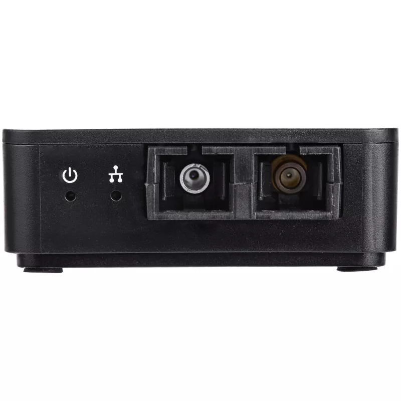 StarTech.com Conversor USB para fibra – 100 Mbit/s – Adaptador de rede USB 2.0 para fibra – 100Base-FX SC conector fêmea Duplex Multimodo Fibra/MMF compatível – 2 km – LAN USB para fibra compacta