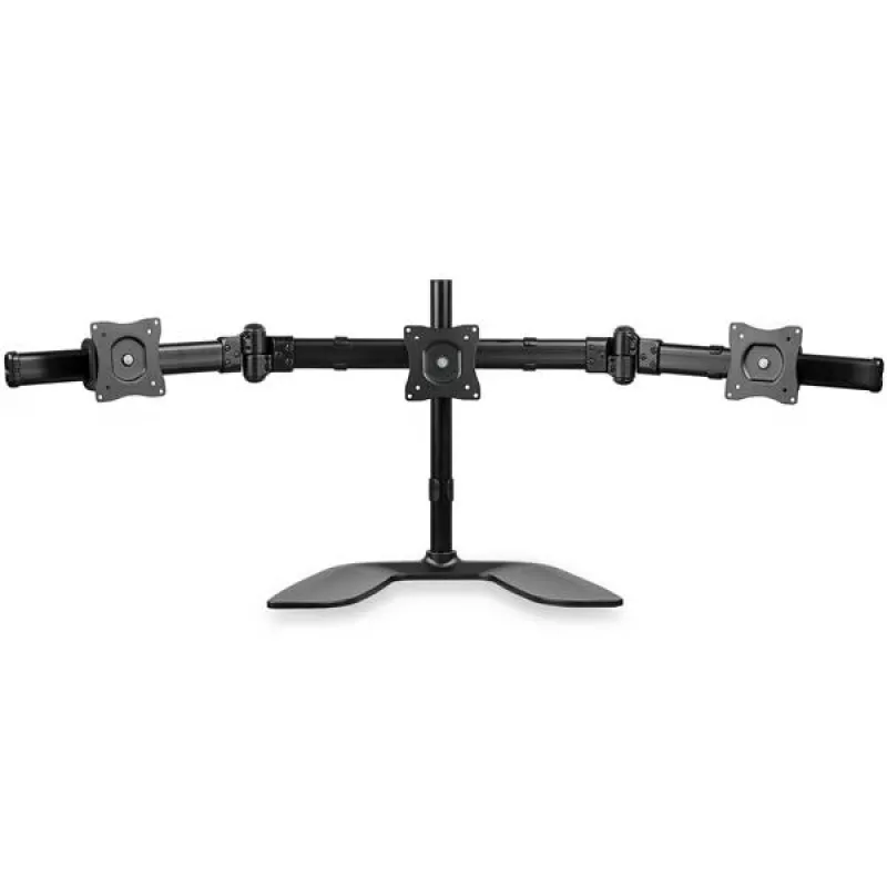 StarTech.com Suporte de secretária para três monitores - Articulado, Grampo, 24 kg, 33 cm (13 polegadas), 68,6 cm (27 polegadas), 100 x 100 mm, Preto