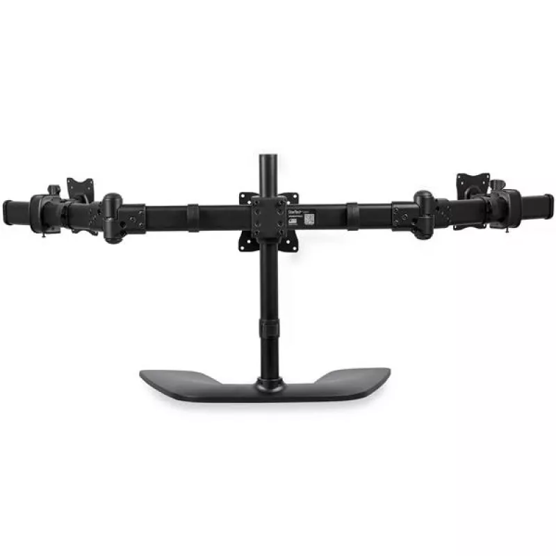 StarTech.com Suporte de secretária para três monitores - Articulado, Grampo, 24 kg, 33 cm (13 polegadas), 68,6 cm (27 polegadas), 100 x 100 mm, Preto
