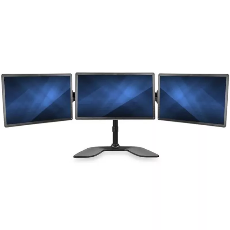 StarTech.com Suporte de secretária para três monitores - Articulado, Grampo, 24 kg, 33 cm (13 polegadas), 68,6 cm (27 polegadas), 100 x 100 mm, Preto