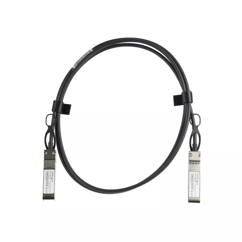 StarTech.com Cabo de ligação direta Twinax SFP+ para SFP+ 10G de 1,5 m compatível com Cisco SFP-H10GB-CU1-5M - DAC de cobre SFP+ 10GbE 10 Gbit/s Mini GBIC/Transceptor passivo de baixo consumo Módulo DAC Firepower ASR9000 ASR1000