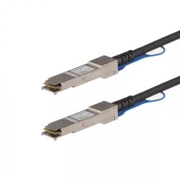 StarTech.com Cabo de ligação direta Twinax QSFP+ para QSFP+ 40G de 1m compatível com HPE JG326A - DAC de cobre QSFP+ 40GbE 40 Gbps Transceptor ativo de baixo consumo Módulo DAC Firepower SN2410M 4200
