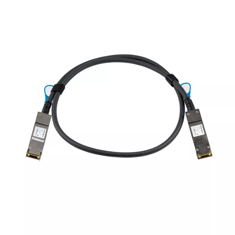 StarTech.com Cabo de ligação direta Twinax QSFP+ para QSFP+ 40G de 1m compatível com HPE JG326A - DAC de cobre QSFP+ 40GbE 40 Gbps Transceptor ativo de baixo consumo Módulo DAC Firepower SN2410M 4200