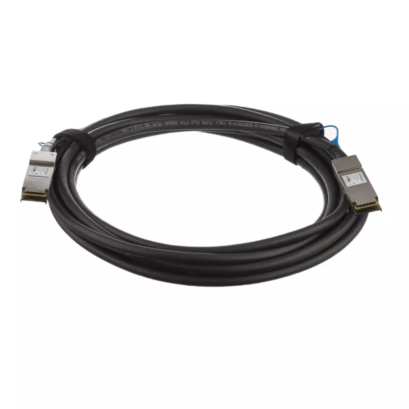 StarTech.com MSA Uncoded Compatível 5m 40G QSFP+ para QSFP+ Cabo Breakout de Ligação Direta Twinax – 40 GbE QSFP+ DAC de Cobre 40 Gbps Módulo Transceptor Passivo de Baixo Consumo DAC