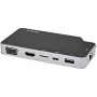 StarTech.com Adaptador Multiportas USB-C – USB-C para Vídeo HDMI 4K ou VGA com Passagem de Power Delivery 100W, Hub USB de 2 Portas 10Gbps, MicroSD, GbE – Mini Dock USB 3.1 Gen 2 Type-C de Viagem