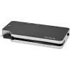 StarTech.com Adaptador Multiportas USB-C – USB-C para Vídeo HDMI 4K ou VGA com Passagem de Power Delivery 100W, Hub USB de 2 Portas 10Gbps, MicroSD, GbE – Mini Dock USB 3.1 Gen 2 Type-C de Viagem