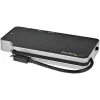 StarTech.com Adaptador Multiportas USB-C – USB-C para Vídeo HDMI 4K ou VGA com Passagem de Power Delivery 100W, Hub USB de 2 Portas 10Gbps, MicroSD, GbE – Mini Dock USB 3.1 Gen 2 Type-C de Viagem