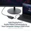 StarTech.com Adaptador USB 3.0 para DisplayPort, Conversor USB DP para Monitor Windows, 4K (sem suporte para macOS/ChromeOS/Linux) - TAA