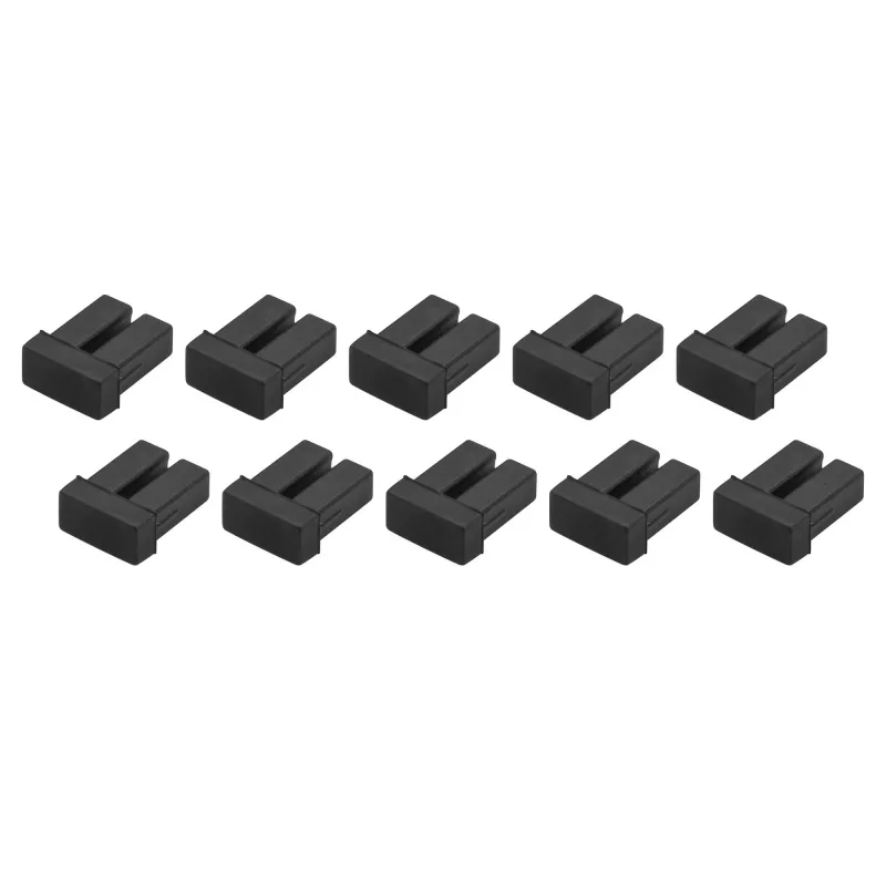 StarTech.com Capas de Proteção contra Poeira LC SFP - Pack de 10, LC, Borracha, Preto, Switch de Rede, 18 mm, 15 mm