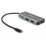 StarTech.com Hub USB-C de 3 portas com porta Gigabit Ethernet RJ45 GbE – 2x USB-A, 1x USB-C – SuperSpeed 10Gbps USB 3.1/3.2 Gen 2 adaptador hub Tipo C – alimentado por barramento USB – alumínio – compatível com TB3~Hub USB-C de 3 portas com porta Gigabit Ethernet RJ45 GbE – 2x USB-A, 1x USB-C – SuperSpeed 10Gbps USB 3.2 Gen 2 adaptador hub Tipo C – alimentado por barramento USB – alumínio