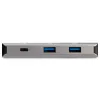 StarTech.com Hub USB-C de 3 portas com porta Gigabit Ethernet RJ45 GbE – 2x USB-A, 1x USB-C – SuperSpeed 10Gbps USB 3.1/3.2 Gen 2 adaptador hub Tipo C – alimentado por barramento USB – alumínio – compatível com TB3~Hub USB-C de 3 portas com porta Gigabit Ethernet RJ45 GbE – 2x USB-A, 1x USB-C – SuperSpeed 10Gbps USB 3.2 Gen 2 adaptador hub Tipo C – alimentado por barramento USB – alumínio