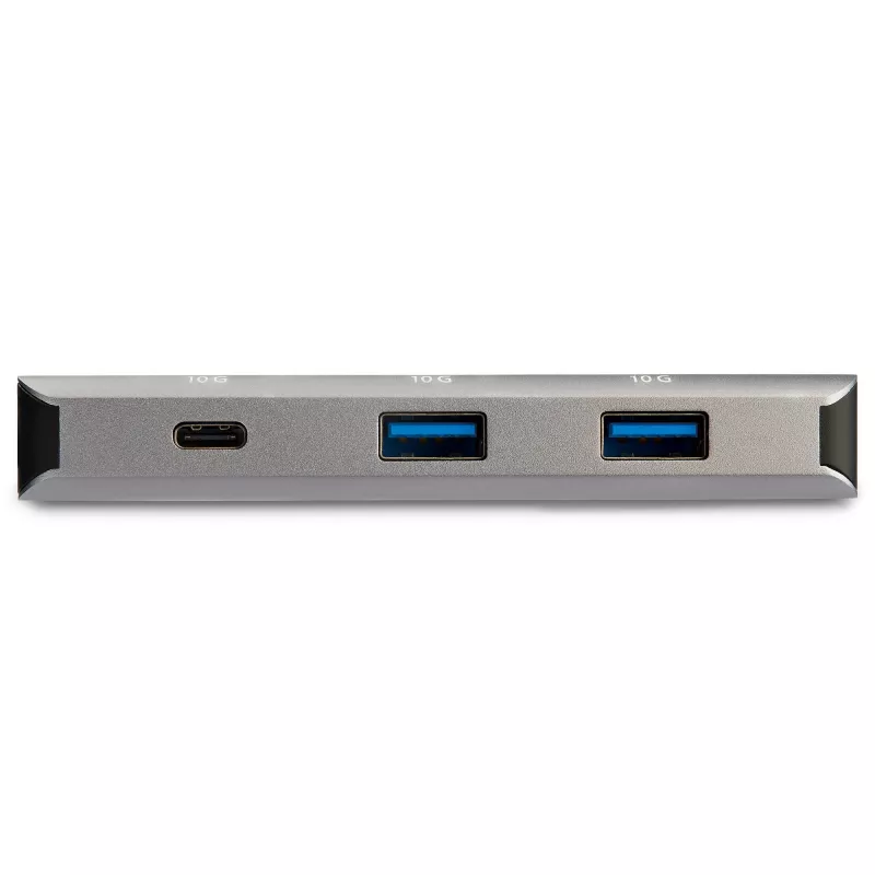 StarTech.com Hub USB-C de 3 portas com porta Gigabit Ethernet RJ45 GbE – 2x USB-A, 1x USB-C – SuperSpeed 10Gbps USB 3.1/3.2 Gen 2 adaptador hub Tipo C – alimentado por barramento USB – alumínio – compatível com TB3~Hub USB-C de 3 portas com porta Gigabit Ethernet RJ45 GbE – 2x USB-A, 1x USB-C – SuperSpeed 10Gbps USB 3.2 Gen 2 adaptador hub Tipo C – alimentado por barramento USB – alumínio
