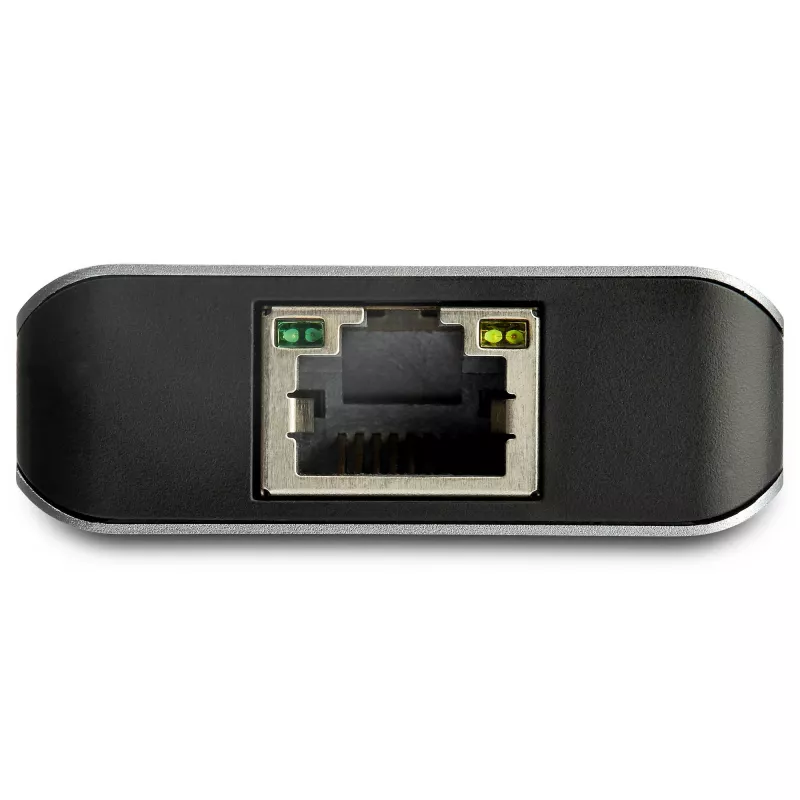 StarTech.com Hub USB-C de 3 portas com porta Gigabit Ethernet RJ45 GbE – 2x USB-A, 1x USB-C – SuperSpeed 10Gbps USB 3.1/3.2 Gen 2 adaptador hub Tipo C – alimentado por barramento USB – alumínio – compatível com TB3~Hub USB-C de 3 portas com porta Gigabit Ethernet RJ45 GbE – 2x USB-A, 1x USB-C – SuperSpeed 10Gbps USB 3.2 Gen 2 adaptador hub Tipo C – alimentado por barramento USB – alumínio