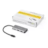 StarTech.com Hub USB-C de 3 portas com porta Gigabit Ethernet RJ45 GbE – 2x USB-A, 1x USB-C – SuperSpeed 10Gbps USB 3.1/3.2 Gen 2 adaptador hub Tipo C – alimentado por barramento USB – alumínio – compatível com TB3~Hub USB-C de 3 portas com porta Gigabit Ethernet RJ45 GbE – 2x USB-A, 1x USB-C – SuperSpeed 10Gbps USB 3.2 Gen 2 adaptador hub Tipo C – alimentado por barramento USB – alumínio