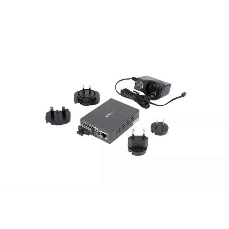 StarTech.com Conversor de Mídia Gigabit Ethernet para Fibra SC – 1000Base-LX – Monomodo – 10 km
