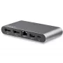 StarTech.com Dock USB-C – DisplayPort para Dois Monitores 4K – Mini Dock para Portátil – Passagem de Power Delivery 100 W – GbE, Hub USB-A de 2 Portas – Adaptador Multiportas USB Type-C – Cabo de 1 m