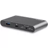 StarTech.com Dock USB-C – DisplayPort para Dois Monitores 4K – Mini Dock para Portátil – Passagem de Power Delivery 100 W – GbE, Hub USB-A de 2 Portas – Adaptador Multiportas USB Type-C – Cabo de 1 m