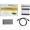 StarTech.com Dock USB-C – DisplayPort para Dois Monitores 4K – Mini Dock para Portátil – Passagem de Power Delivery 100 W – GbE, Hub USB-A de 2 Portas – Adaptador Multiportas USB Type-C – Cabo de 1 m