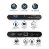StarTech.com Dock USB-C – DisplayPort para Dois Monitores 4K – Mini Dock para Portátil – Passagem de Power Delivery 100 W – GbE, Hub USB-A de 2 Portas – Adaptador Multiportas USB Type-C – Cabo de 1 m