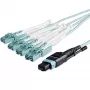 StarTech.com 10m (30ft) Cabo de Fibra Ótica Multimodo OM3 MTP(F)/PC para 4x LC/PC Duplex Breakout, OFNP Plenum, Redes 40G, Baixa Perda de Inserção - Cabo Jumper de Fibra Ótica