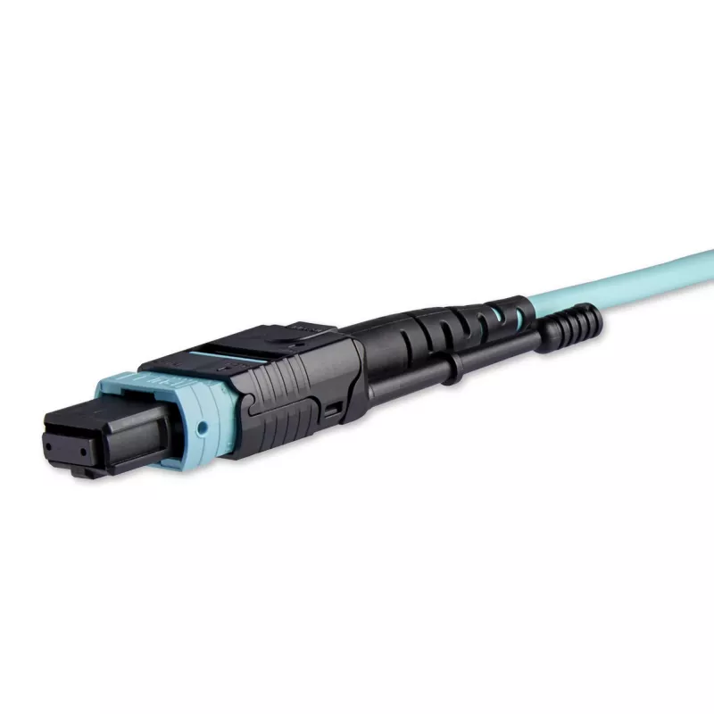 StarTech.com 10m (30ft) Cabo de Fibra Ótica Multimodo OM3 MTP(F)/PC para 4x LC/PC Duplex Breakout, OFNP Plenum, Redes 40G, Baixa Perda de Inserção - Cabo Jumper de Fibra Ótica