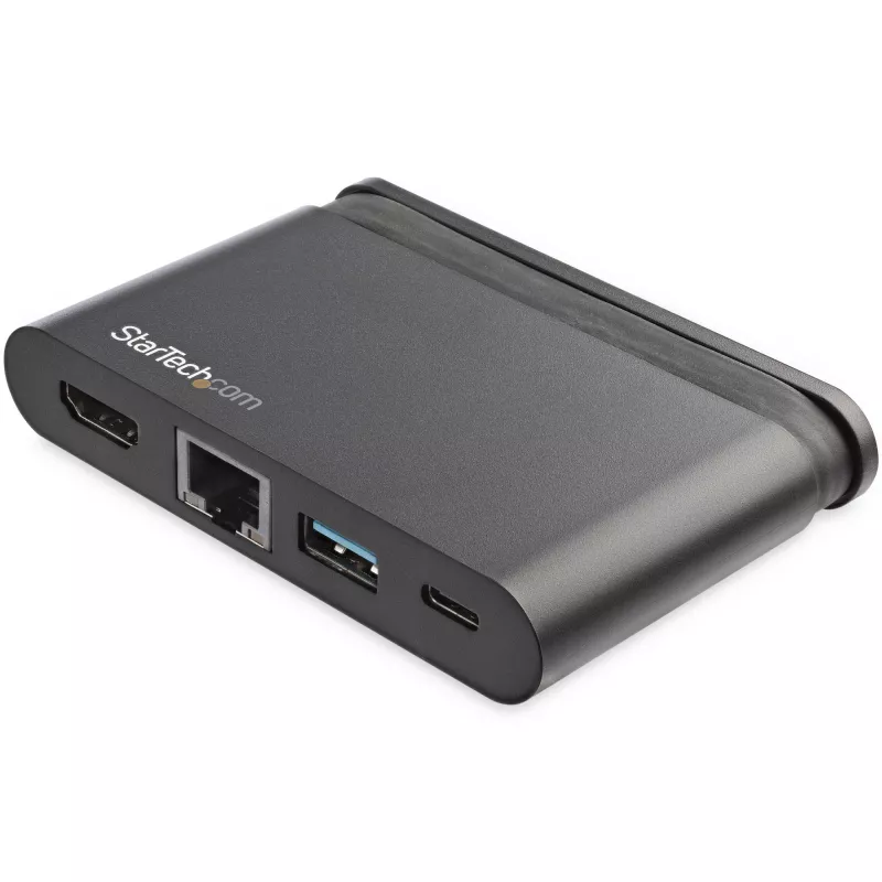 StarTech.com Adaptador Multiportas USB-C - Dock USB-C Portátil com HDMI 4K - Passagem PD 3.0 100W, 1x USB-A, 1x USB-C, GbE - Dock de Viagem para Portátil Thunderbolt 3 & USB Type-C - Mac & Windows