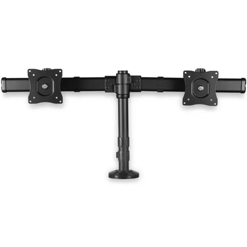 StarTech.com Braço de Montagem na Secretária para Dois Monitores - Barra Transversal - Montagem com Grampo de Mesa/Passagem de Cabos