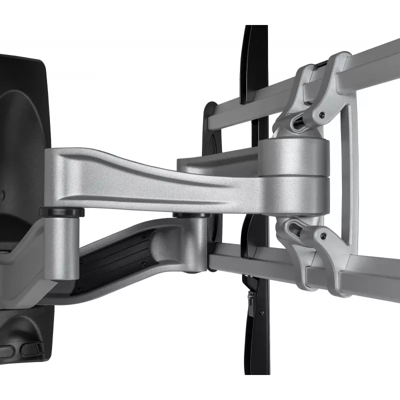 StarTech.com Suporte de Parede para TV Totalmente Articulado – Suporte de Parede para TV Orientável de Alta Capacidade para Ecrãs VESA de 32 a 75 Polegadas (165 lb/75 kg) – Braço Inclinável/Orientável Universal Ajustável para Ecrãs Planos – Prateado