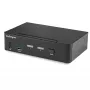StarTech.com Switch KVM DisplayPort de 2 Portas - 4K 60Hz - Ecrã Único - Switch KVM USB DP 1.2 UHD de Duas Portas com Hub USB 3.0 & Áudio Integrados - Dell HP Apple Lenovo - Conforme TAA